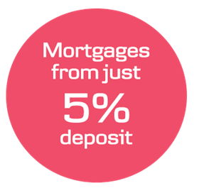Mortgages from just 5 percent deposit