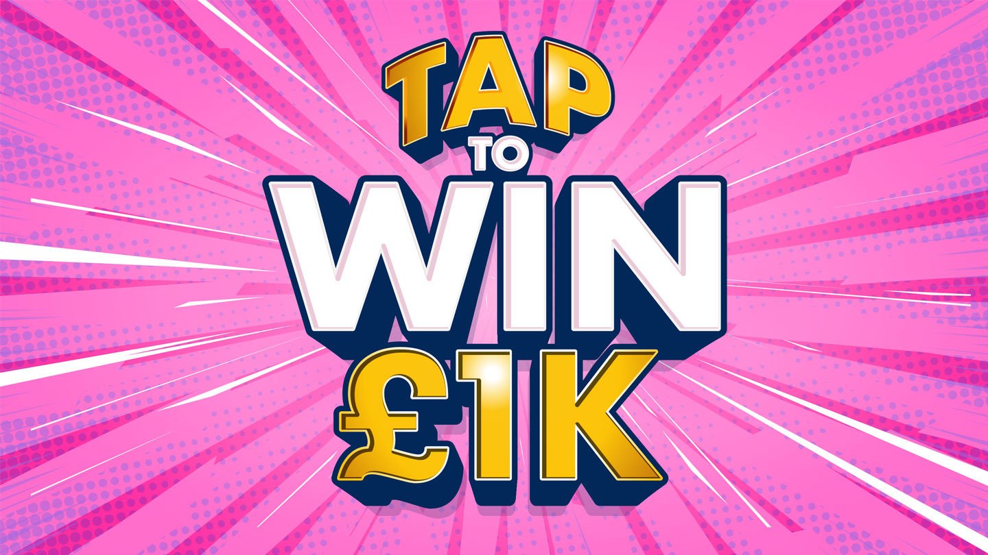 10 x £1,000 to be won each month