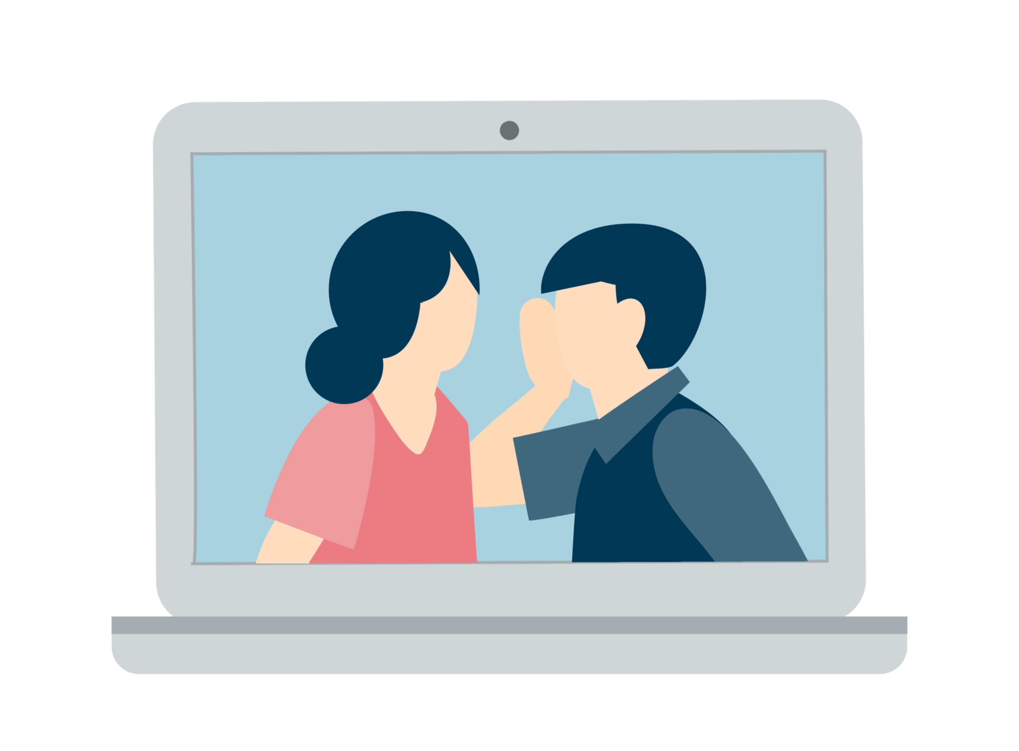 secret on laptop screen