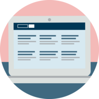 laptop screen with dashboard display