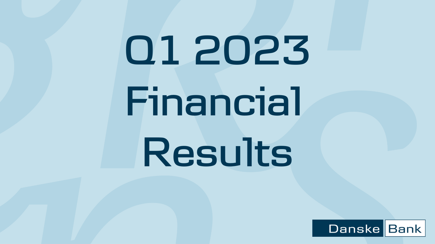 Q1 2023 financial results text on pattern background