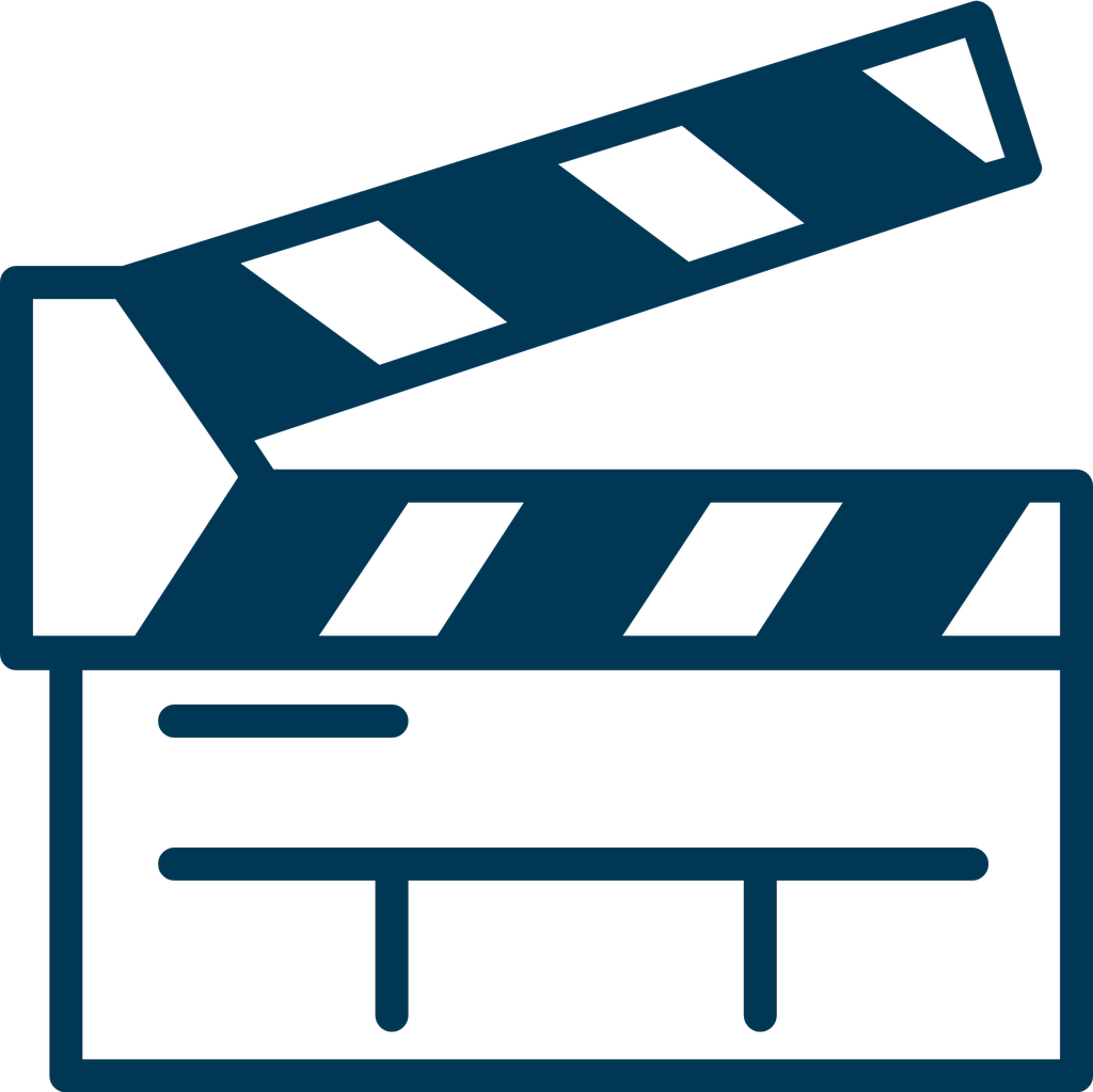 Movie clipboard icon