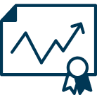 Shares graph icon