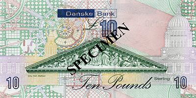 Danske Bank 10 pount note back