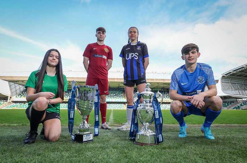 Danske Bank Schools cup final boys and girls team captains