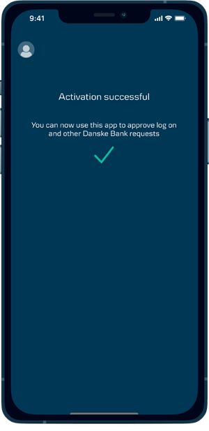 Activate Danske ID step 9 activation successful