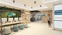 Abbey Centre branch visual 1 A mocked up image of the new Danske Bank Abbey Centre branch welcome area