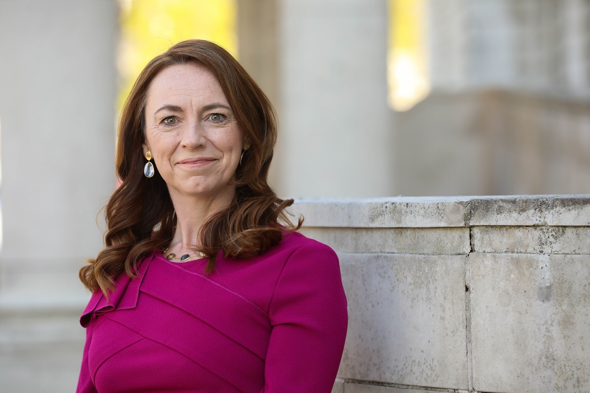 CEO Vicky Davies smiling at the camera.