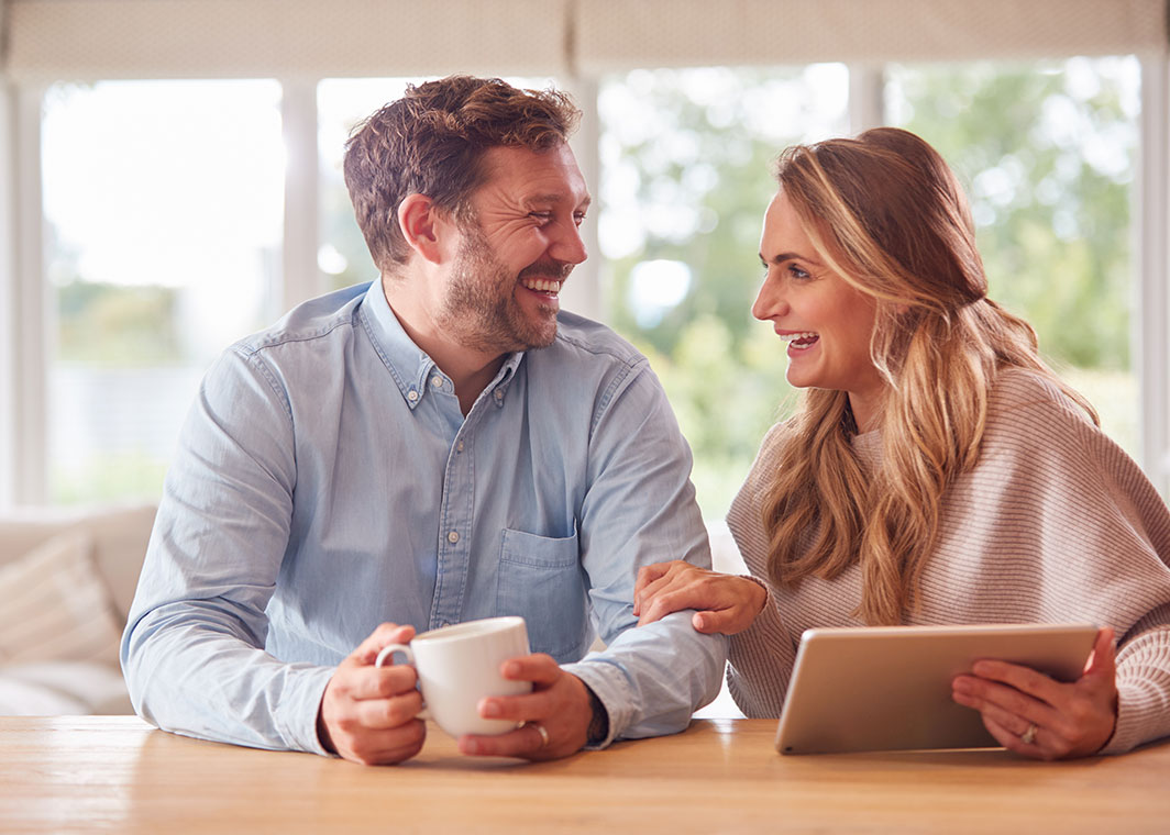 happy married couple