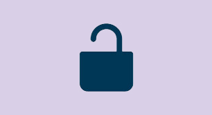 Danske ID padlock icon on grey background