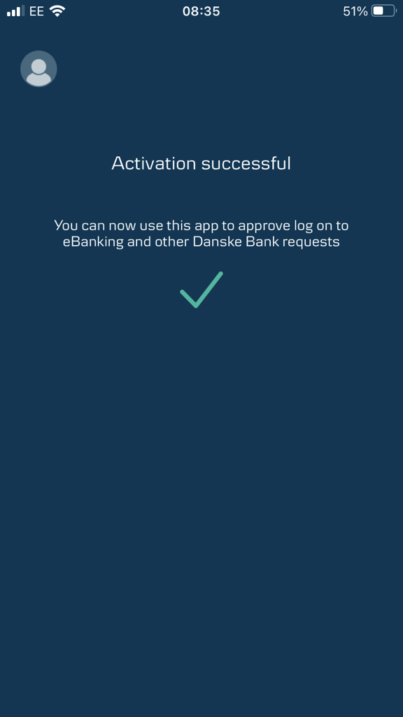 Step 10: Activation successful