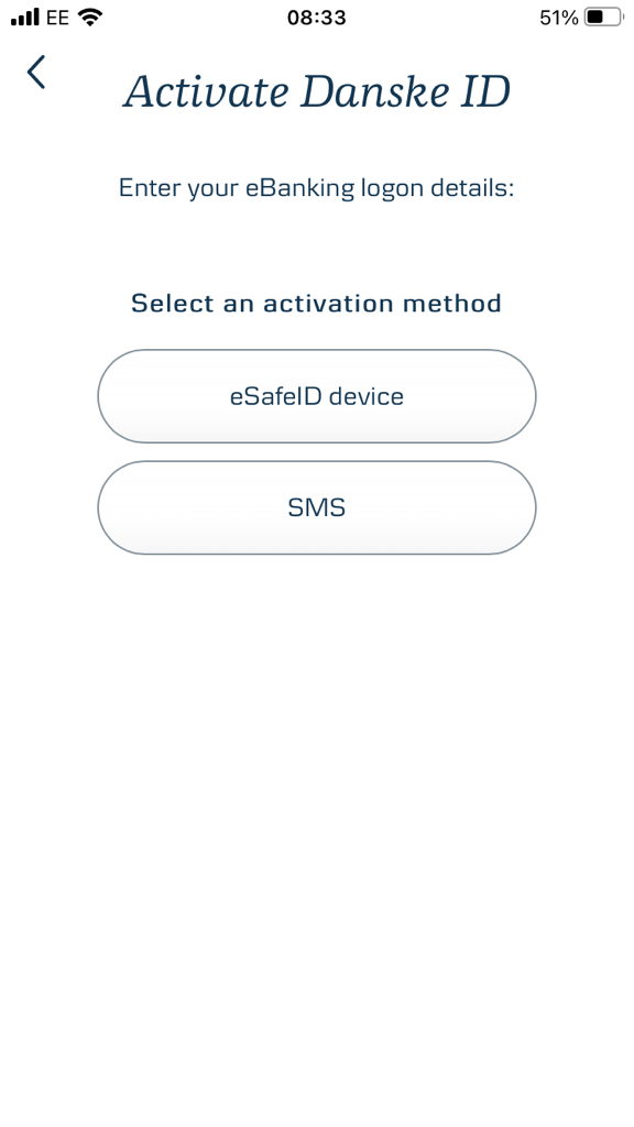 Step 3: Enter code received by SMS