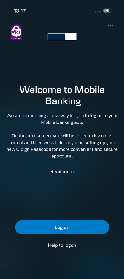 Step 1: Select Log on