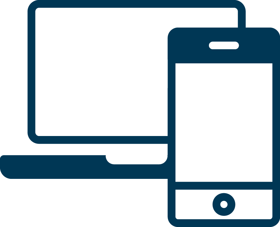 smartphone and laptop