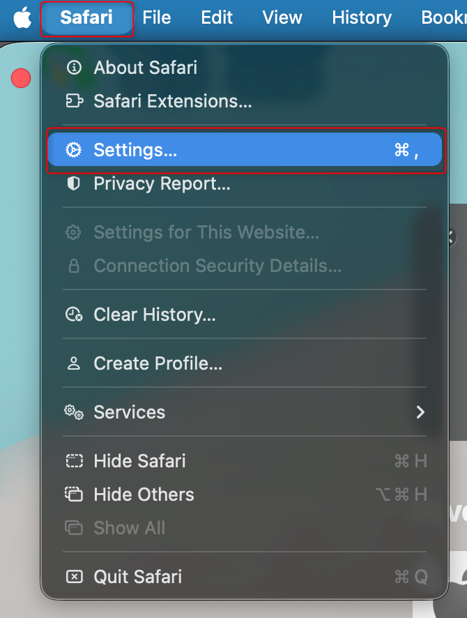 Safari Settings and more
