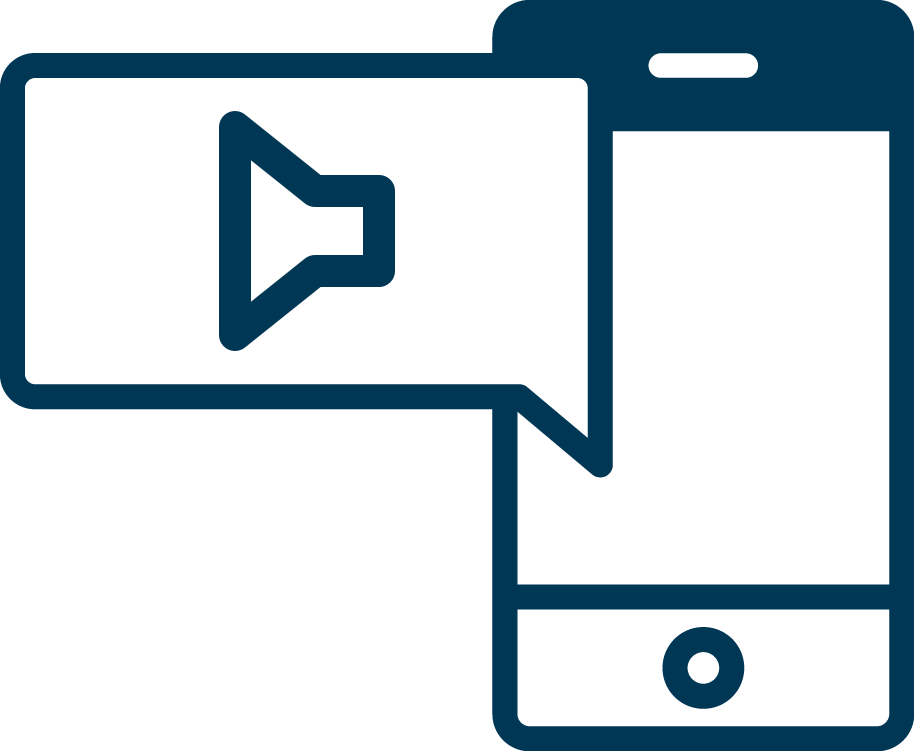 Mobile banking notifications icon